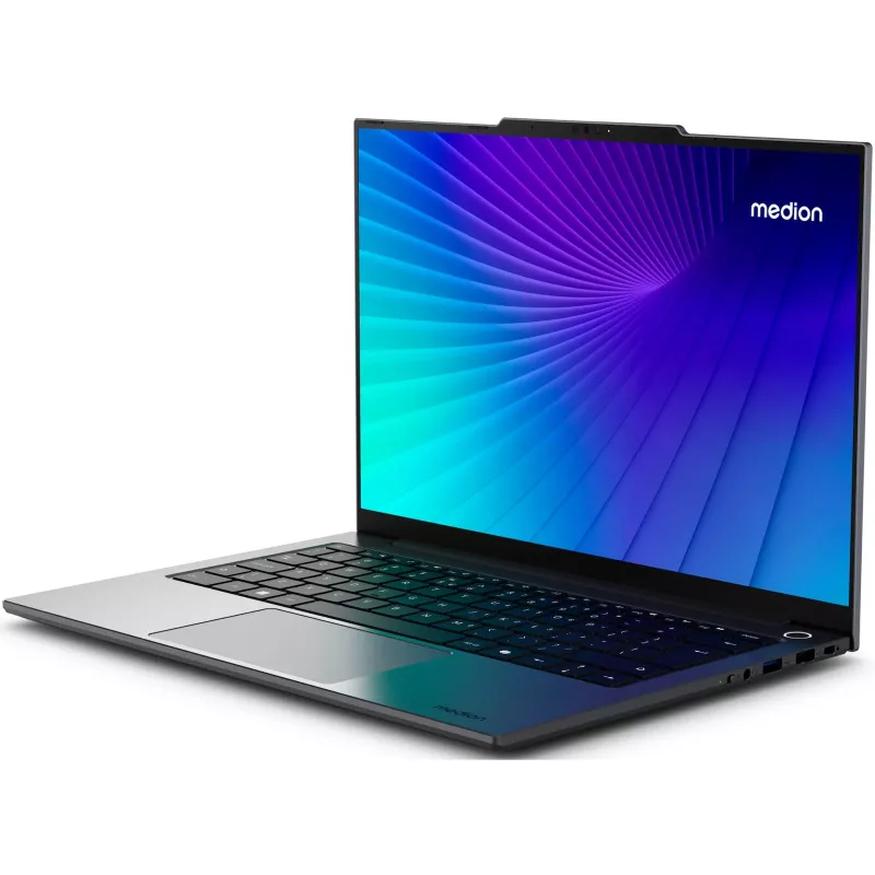 MEDION 30040132 laptop Intel Core 5 120U 35,6 cm (14 cali) 2.8K 16 GB DDR4-SDRAM 512 GB SSD Wi-Fi 6 (802.11ax) Windows 11 Home Czarny