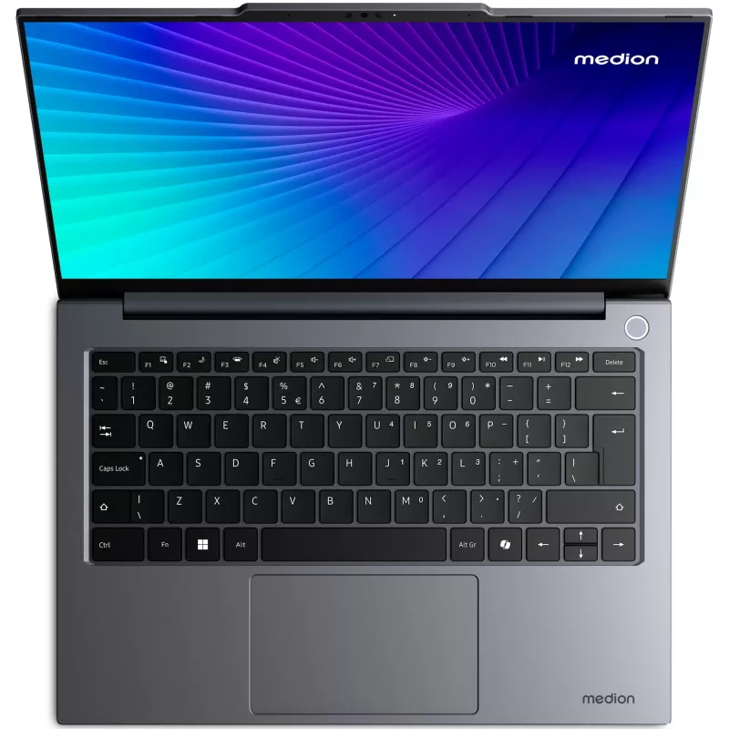 MEDION 30040132 laptop Intel Core 5 120U 35,6 cm (14 cali) 2.8K 16 GB DDR4-SDRAM 512 GB SSD Wi-Fi 6 (802.11ax) Windows 11 Home Czarny