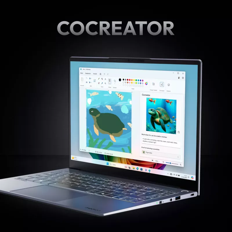 MEDION SPRCHRGD 14 S2 Copilot+ PC Intel Core Ultra 5 228V Laptop 35.6 cm (14 cali) WQXGA+ 32 GB LPDDR5x-SDRAM 512 GB SSD Wi-Fi 7 (802.11be) Windows 11 Home Czarny