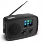 Radio internetowe MEDION 50078817 — DAB+/FM, Wi‑Fi (802.11a/b/g), 5W RMS, 2,4 cala TFT, czarny, obsługa Spotify, IPX1