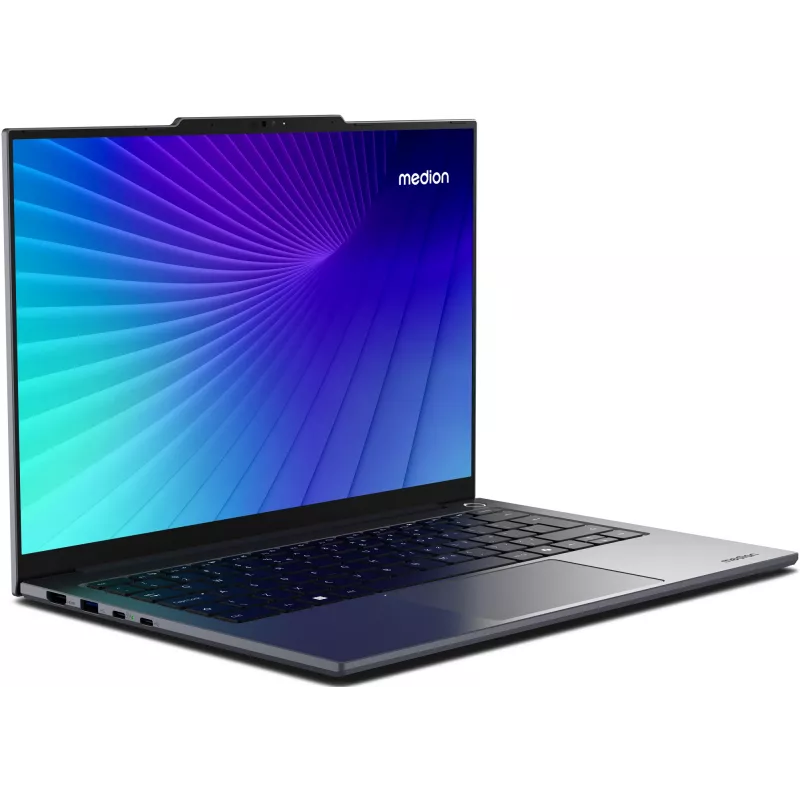 MEDION Signium 14 S1 MD600002 NL Intel Core 5 120U Laptop 35.6 cm (14 inch) 2.8K 16 GB DDR4-SDRAM 512 GB SSD Wi-Fi 6 (802.11ax) Windows 11 Home Szary