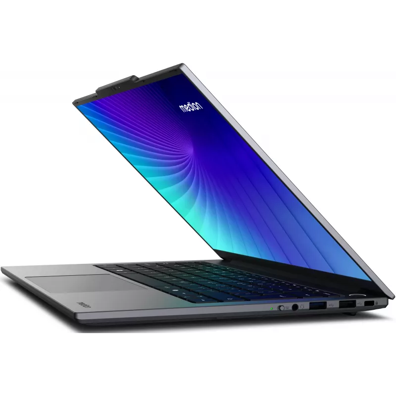 MEDION Signium 14 S1 MD600002 NL Intel Core 5 120U Laptop 35.6 cm (14 inch) 2.8K 16 GB DDR4-SDRAM 512 GB SSD Wi-Fi 6 (802.11ax) Windows 11 Home Szary