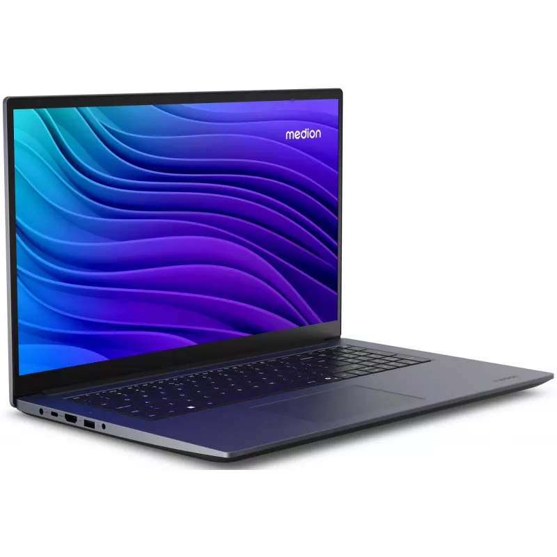 MEDION Avantum 17 E1e MD600001 Intel® N N100 Laptop 43.9 cm (17.3 cala) Full HD 4 GB DDR4-SDRAM 128 GB Flash Wi-Fi 6 (802.11ax) Windows 11 Home w trybie S Szary