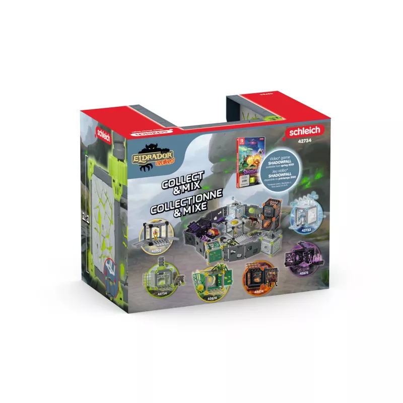 schleich ELDRADOR CREATURES BattleCave Kamienny Miażdżyciel, Akcja/Przygoda, Potwory i smoki, Kamienny Świat, 7 lat, Zielony, Szary