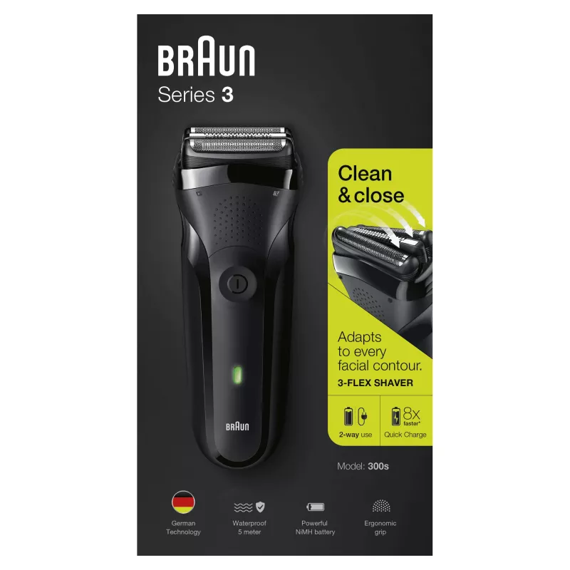 Golarka foliowa Braun Series 3 300s Trymer Czarny