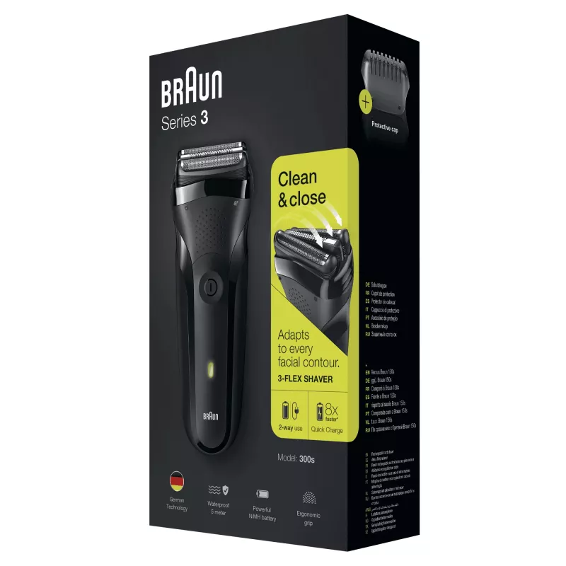 Golarka foliowa Braun Series 3 300s Trymer Czarny