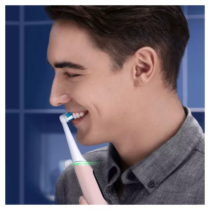 Szczoteczka soniczna Oral-B iO 6S dla dorosłych, wibracyjna, różowa, biała
