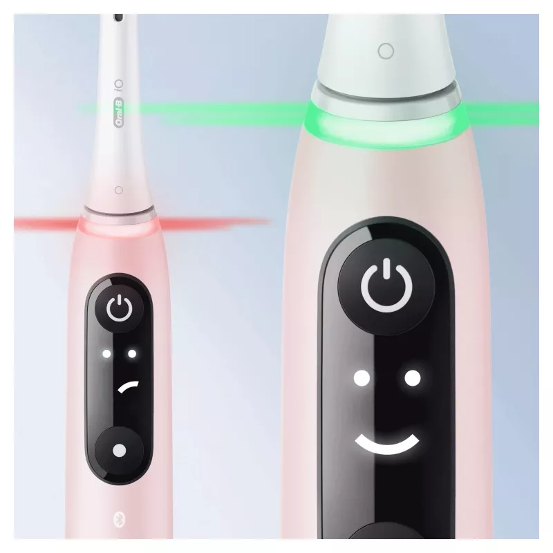 Szczoteczka soniczna Oral-B iO 6S dla dorosłych, wibracyjna, różowa, biała