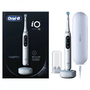 Szczoteczka elektryczna rotacyjno-oscylacyjna Oral-B iO Series 10 dla dorosłych, biała