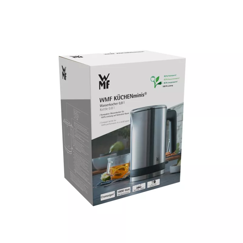 WMF KITCHENminis 0413140011 czajnik elektryczny 0,8 l 1960 W stal nierdzewna