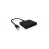 ICY BOX IB-CR402-C31 czytnik kart USB 3.1 (Gen 2) Type-C™ Czarny