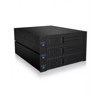 ICY BOX IB-573SSK-12G 8,89 cm (3,5 cala) Backplane Czarny