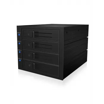 ICY BOX IB-574SSK-12G 8,89 cm (3,5 cala) klatka montażowa czarna