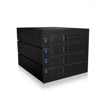ICY BOX IB-574SSK-12G 8,89 cm (3,5 cala) klatka montażowa czarna