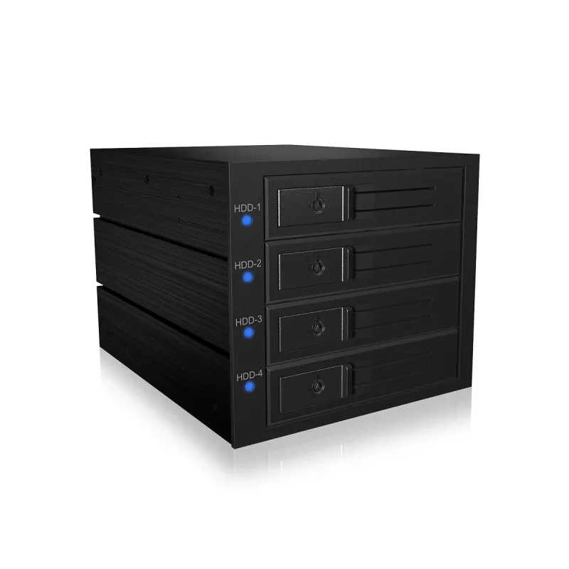 ICY BOX IB-574SSK-12G 8,89 cm (3,5 cala) klatka montażowa czarna