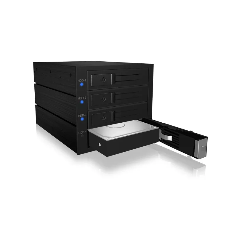 ICY BOX IB-574SSK-12G 8,89 cm (3,5 cala) klatka montażowa czarna