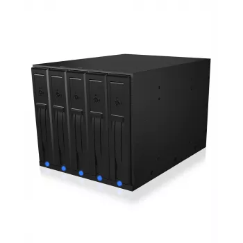 ICY BOX IB-575SSK-12G 8,89 cm (3,5 cala) Backplane Czarny