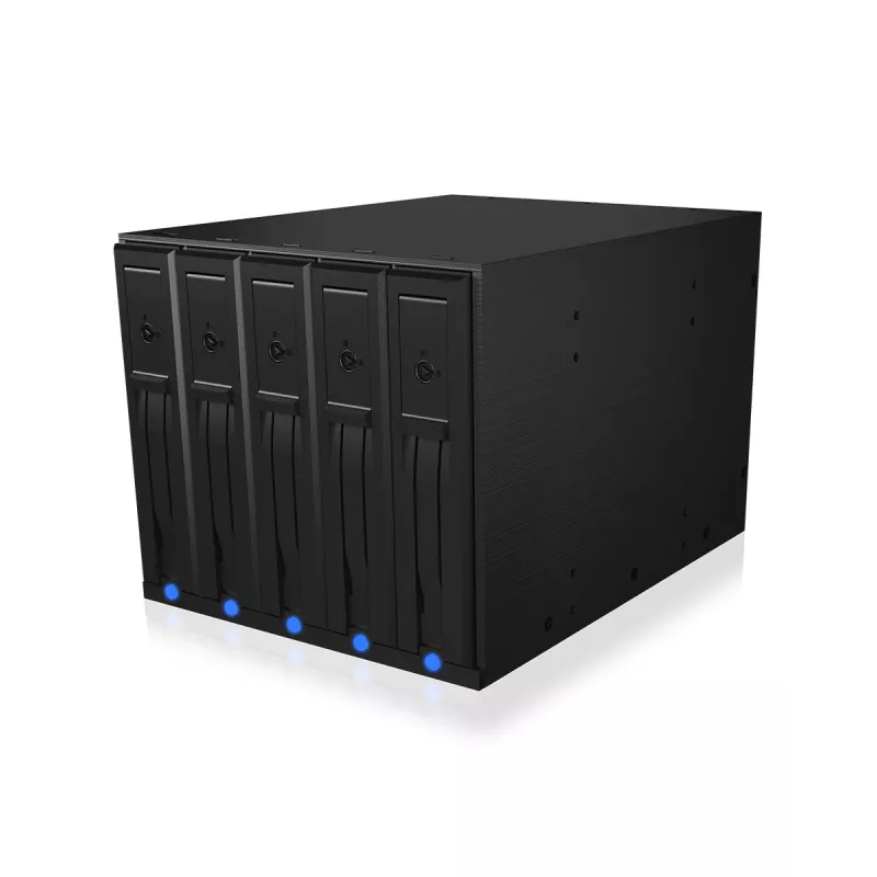 ICY BOX IB-575SSK-12G 8,89 cm (3,5 cala) Backplane Czarny