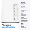 Linksys AX5400 Whole Home Mesh WiFi 6 system dwupasmowy, zestaw 2 szt.