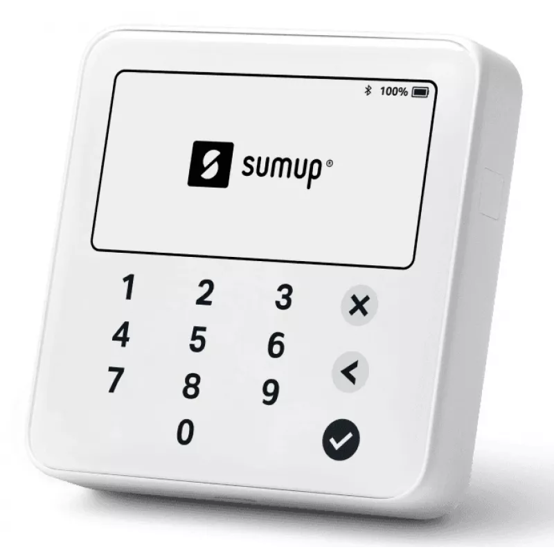 SumUp Solo Lite inteligentny czytnik kart Bateria Bluetooth Biały