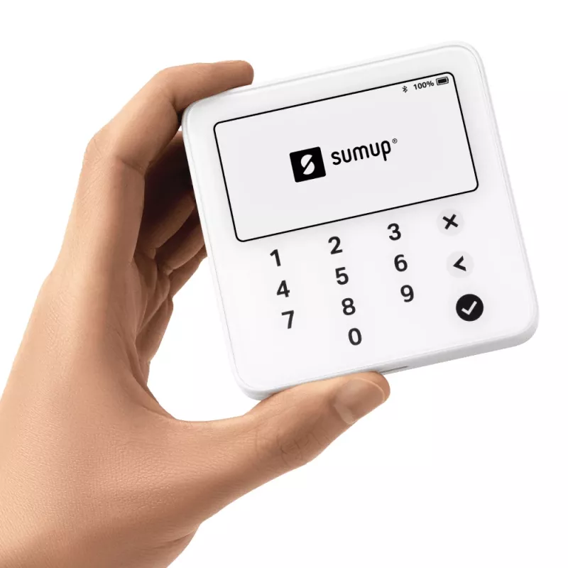 SumUp Solo Lite inteligentny czytnik kart Bateria Bluetooth Biały