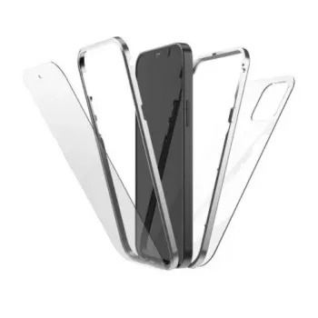 Hama 360° Glass etui na telefon komórkowy 15,5 cm (6,1 cala) pokrowiec srebrny, przezroczysty