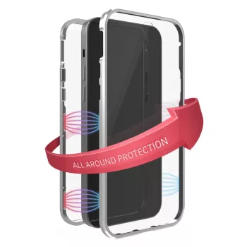 Hama 360° Glass Etui na telefon komórkowy Pokrowiec Srebrny Przezroczysty dla iPhone 14 Pro