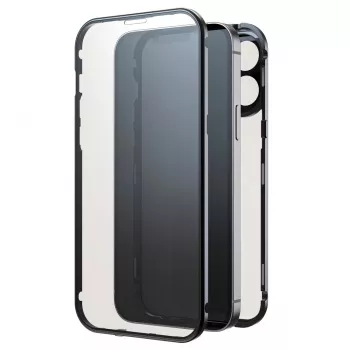 Hama 360° Glass etui na telefon komórkowy, pokrowiec Czarny do iPhone 15 Pro Max 6,7 cala