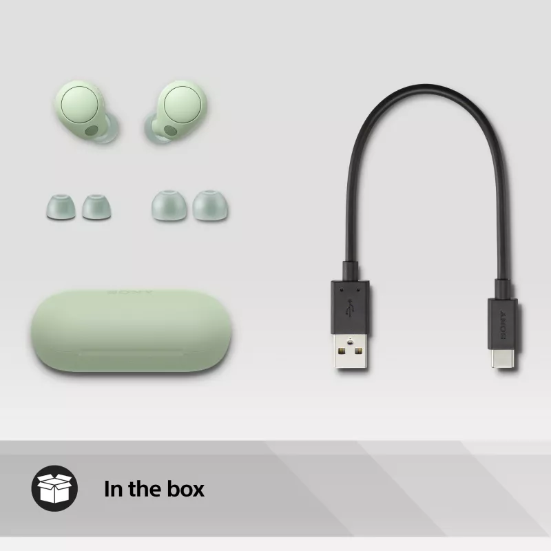 Sony WF-C700N Zestaw słuchawkowy True Wireless Stereo (TWS) douszny Rozmowy/Muzyka Bluetooth Zielony