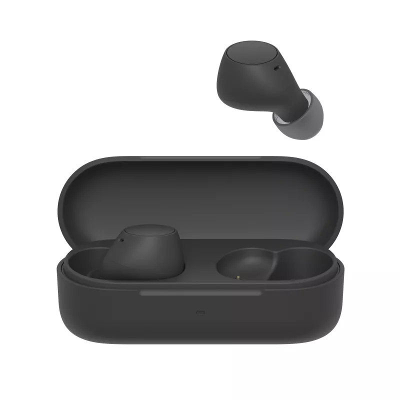 Zestaw słuchawkowy Sony WF-C510 douszne słuchawki true wireless, Bluetooth 5.3, IPX4, przetworniki 6 mm, bateria 22 h (z etui) — Czarny