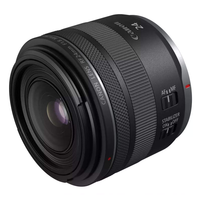 Canon Wide-Angle RF 24 mm F1.8 Macro IS STM Camera Lenses, Czarny