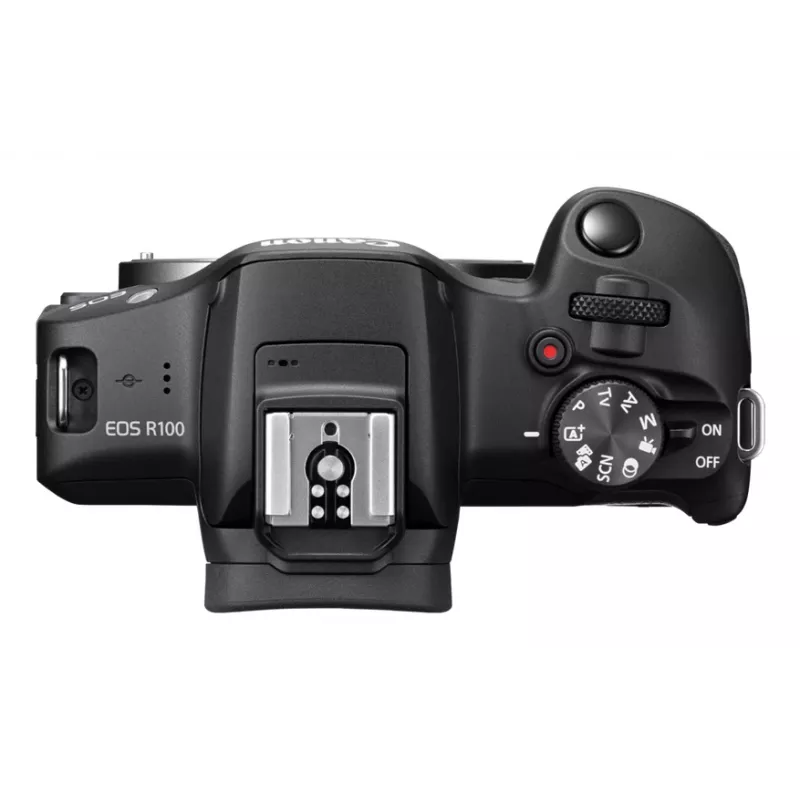 Korpus aparatu bezlusterkowego Canon EOS R100, 24,1 MP CMOS, 6000×4000, 4K, czarny