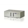 ATEN 2-portowy przełącznik KVM USB VGA z audio (kable KVM w zestawie), 2048 x 1536 pikseli, QXGA, 0,142 W, Szary