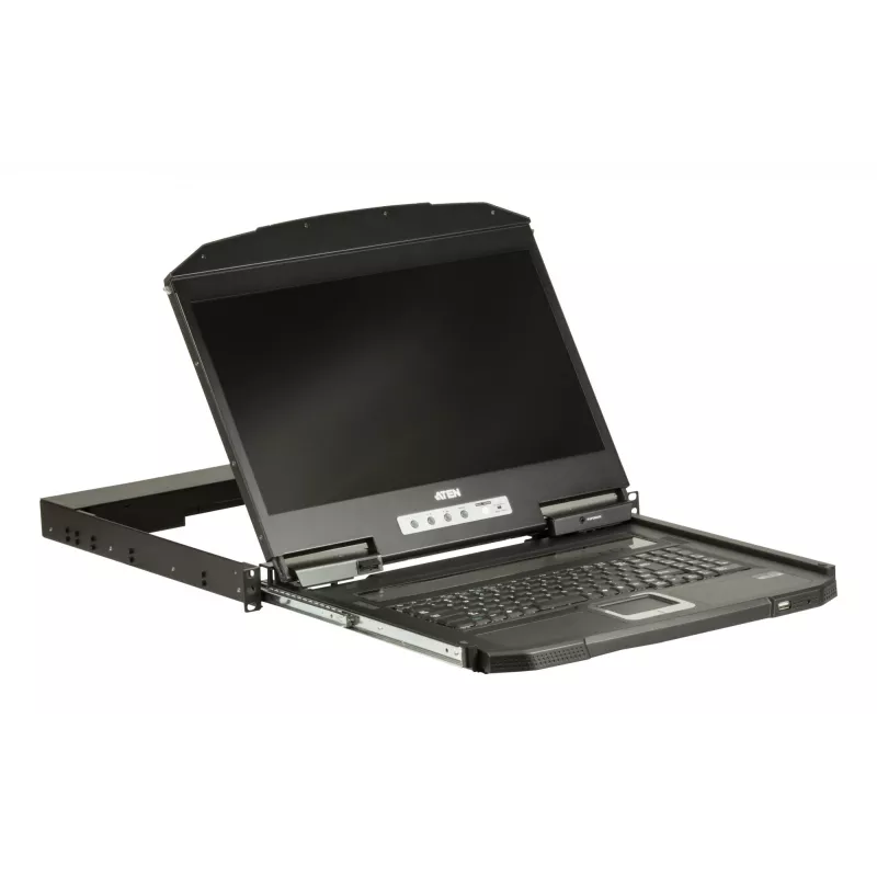 ATEN CL3100NX konsola rackowa 47 cm (18,5 cala) 1366 x 768 pikseli Metal, Plastik Czarny 1U