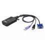 ATEN USB VGA KVM over IP Mini, 1920 x 1200 pikseli, Ethernet LAN, 3,47 W, czarny, fioletowy