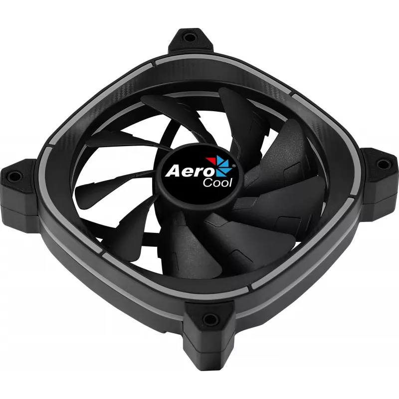 Aerocool ASTRO12 wentylator PC 12cm LED RGB antywibracyjny 6-pin czarny