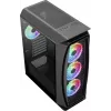 Aerocool Aero One Duo ATX PC Case 4x ARGB Fans 12cm + Front Mesh