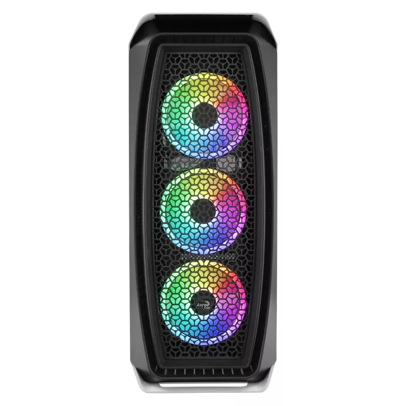 Aerocool AEROONEDUOWHV1 Gaming ATX Case 4xARGB Fans biały, Midi Tower, PC, Biały, ATX, micro ATX, Mini-ITX, Acrylonitrile butadiene styrene (ABS), SPCC, Gaming