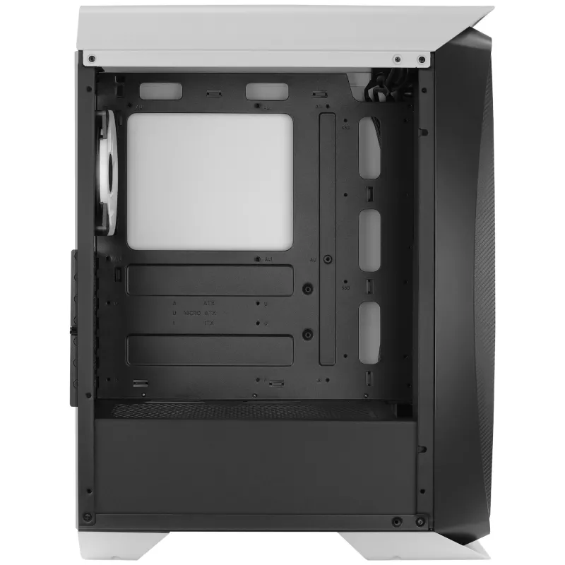 Aerocool AEROONEDUOWHV1 Gaming ATX Case 4xARGB Fans biały, Midi Tower, PC, Biały, ATX, micro ATX, Mini-ITX, Acrylonitrile butadiene styrene (ABS), SPCC, Gaming