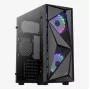 Aerocool Glider Szkło Hartowane Czarny