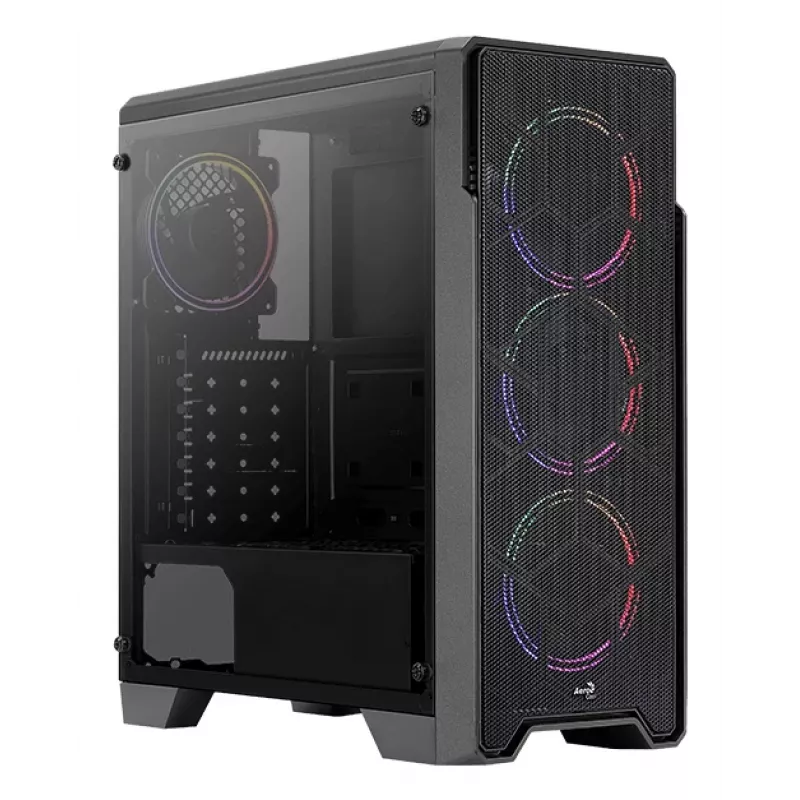 Aerocool Ore Tempered Glass Midi Tower Czarny