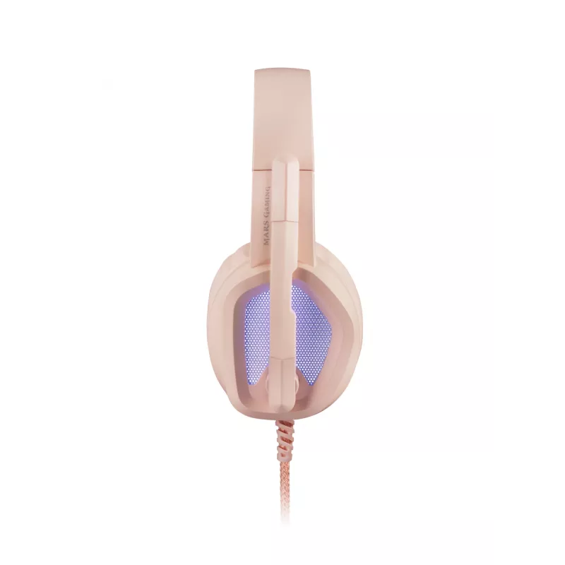 Mars Gaming MH320 Zestaw słuchawkowy Przewodowa Head-band USB Typ-A Różowy