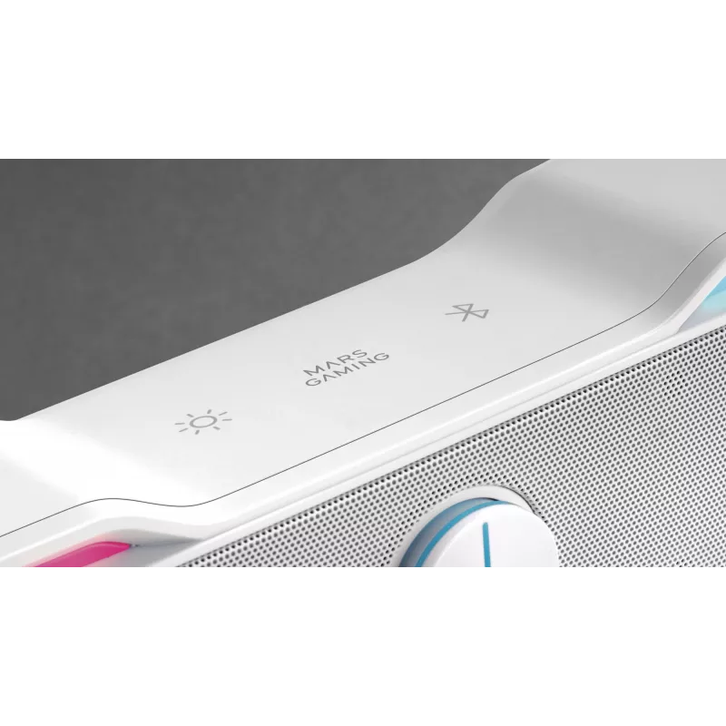 Mars Gaming MSBX, biały głośnik soundbar 10W, 10 W, 10 W, biały, przewodowy i bezprzewodowy, 435 mm, 85 mm