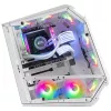 Mars Gaming MC51W biały PC Gaming ATX Double Tempered Glass Case 5x RGB 12cm Fan
