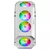 Mars Gaming MC51W biały PC Gaming ATX Double Tempered Glass Case 5x RGB 12cm Fan