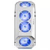 Mars Gaming MC51W biały PC Gaming ATX Double Tempered Glass Case 5x RGB 12cm Fan
