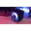 Aerocool Rime 4 Dual chłodzenie procesora powietrzne 12 cm czarne 1 szt.