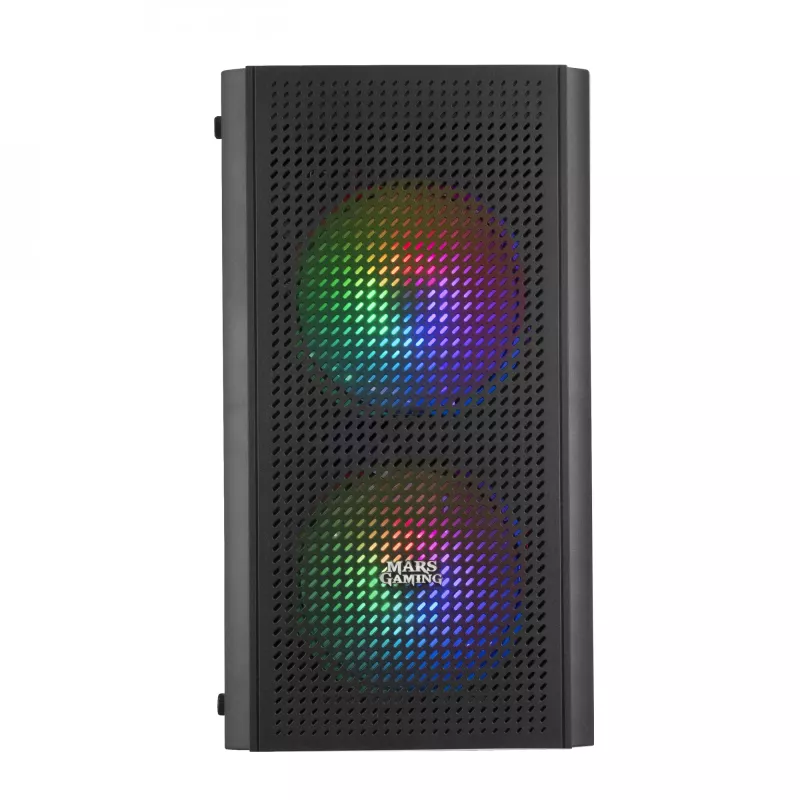 Mars Gaming MC300 Micro ATX Obudowa PC ze szkłem hartowanym 3x wentylator FRGB Czarna