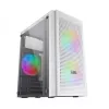Mars Gaming MC300W Mikro ATX Obudowa PC z Hartowanym Szkłem 3x Wentylator FRGB Biały