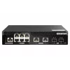 QNAP QSW-M2106PR-2S2T przełącznik sieciowy Zarządzalny L2 10G Ethernet (100/1000/10000) Power over Ethernet (PoE) 1U Czarny